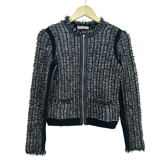 Rebecca Taylor Lambswool & Cashmere Blend Textured Knit Jacket Blazer Size Small - Picture 2 of 8